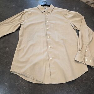 Express Men's Tan Dress Shirt